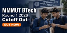 MMMUT BTech Round 1 Cutoff 2026 Out Check Seat Allotment Now
